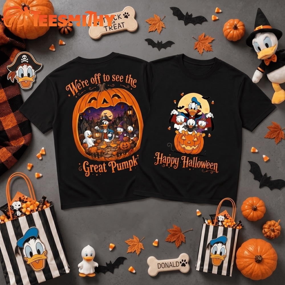 Donald Duck Halloween Night Great Pumpkin T Shirt