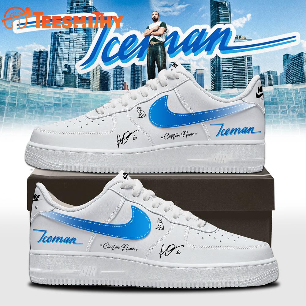 Drake Iceman 2026 Signature Custom Air Force 1 Shoes