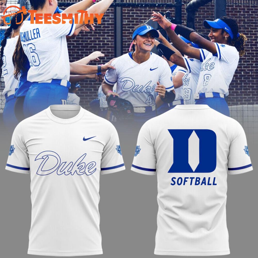 Duke Blue Devils Softball 2025 New Uniform 3D Shirt