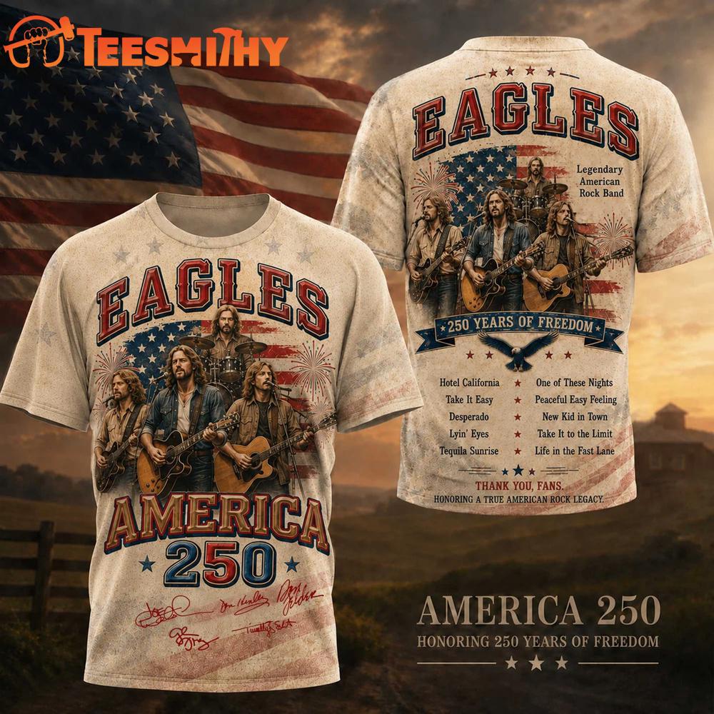 Eagles America Honoring 250 Years of Freedom 2026 T Shirt