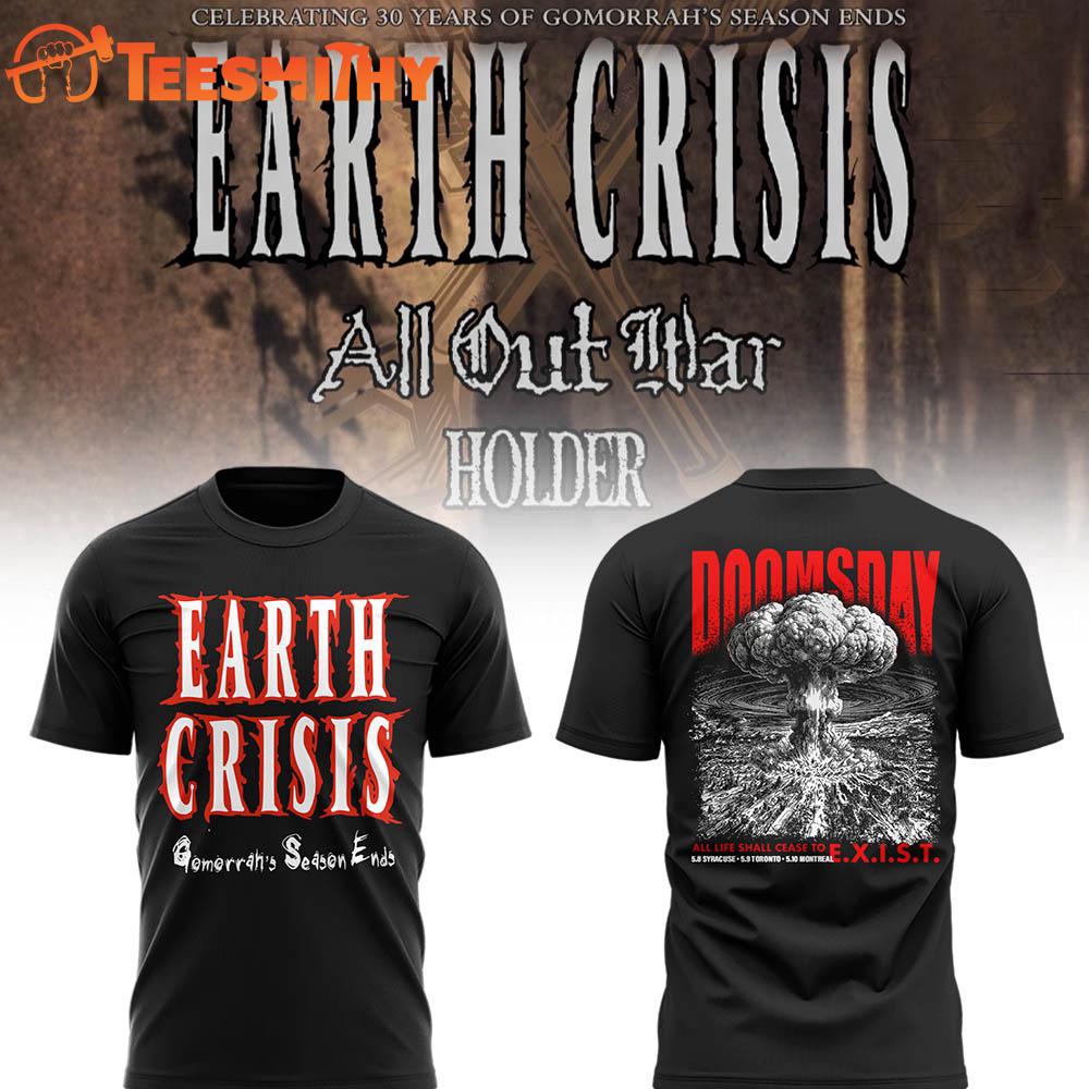Earth Crisis 30 Years of Gomorrah’s Season Ends Special New T Shirt