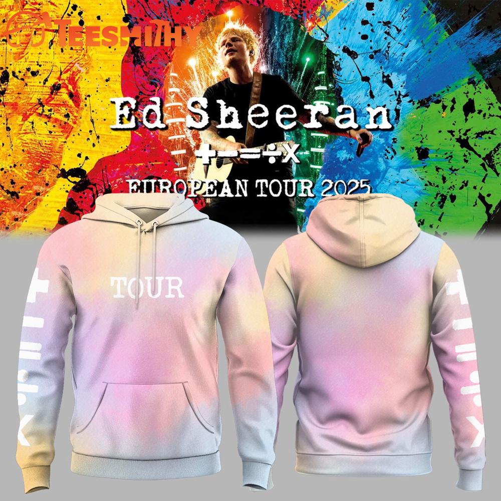 Ed Sheeran The +−=÷× European Tour 2025 Hoodie Ed Sheeran The +−=÷× European Tour 2025 Hoodie