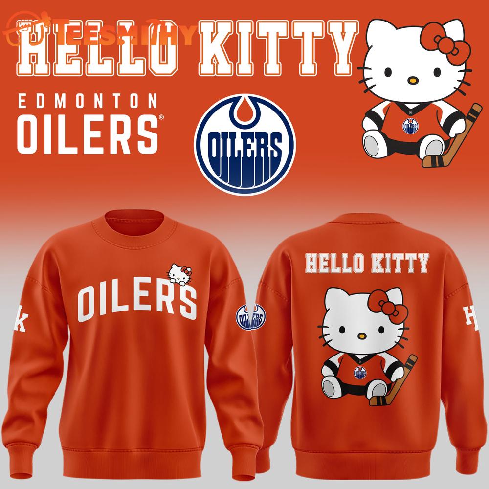 Edmonton Oilers x Hello Kitty Night Limited Edition Sweatshirt