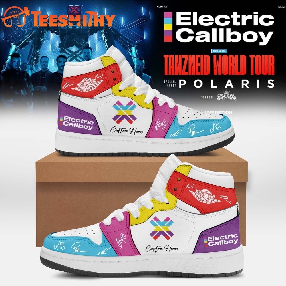 Electric Callboy Tanzneid World Tour 2026 Limited Edition Signature Air Jordan 1 Hightop Shoes