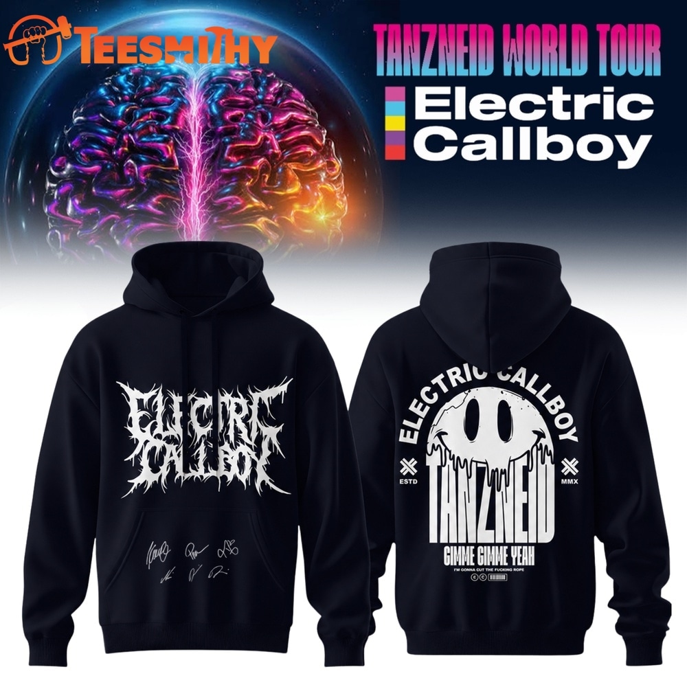 Electric Callboy Tanzneid World Tour 2026 Signature Black Hoodie