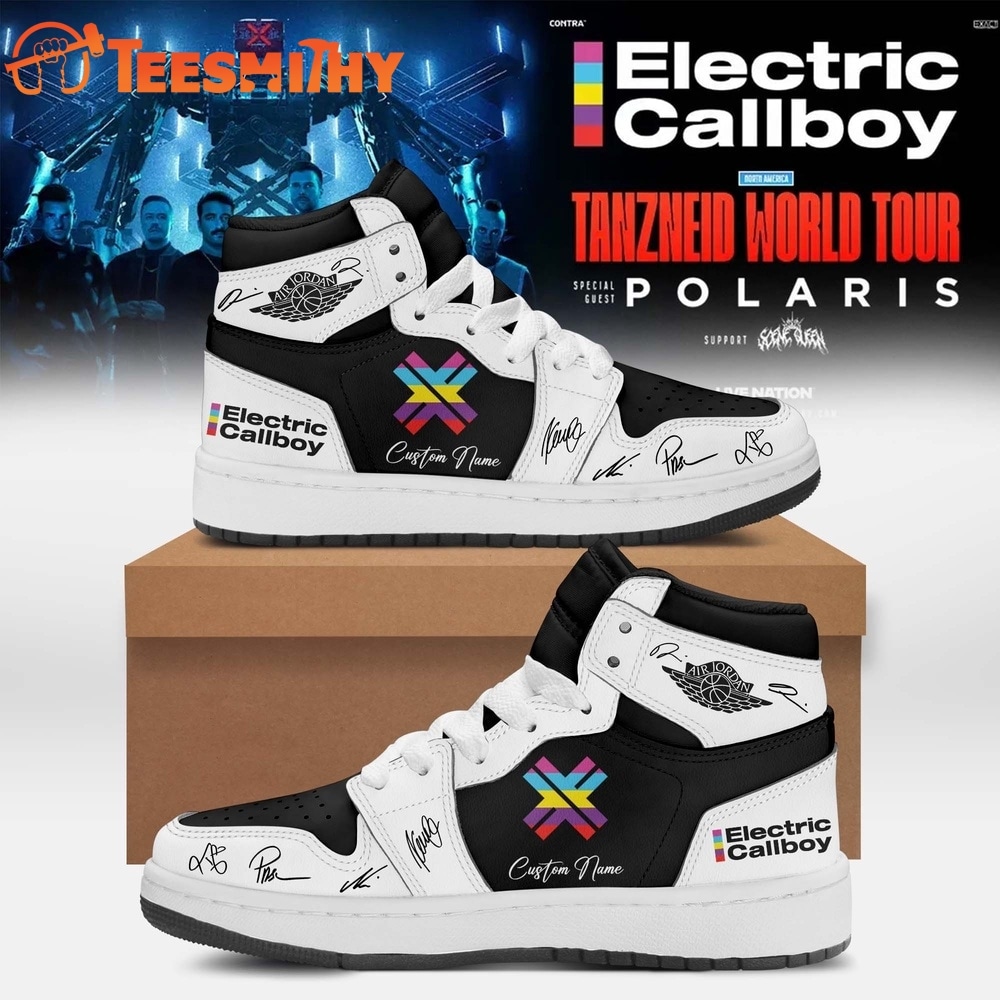 Electric Callboy Tanzneid World Tour 2026 Signature Custom Air Jordan 1 Hightop Shoes