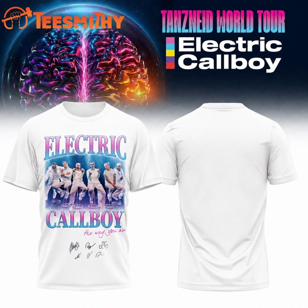 Electric Callboy Tanzneid World Tour 2026 Signature White T Shirt
