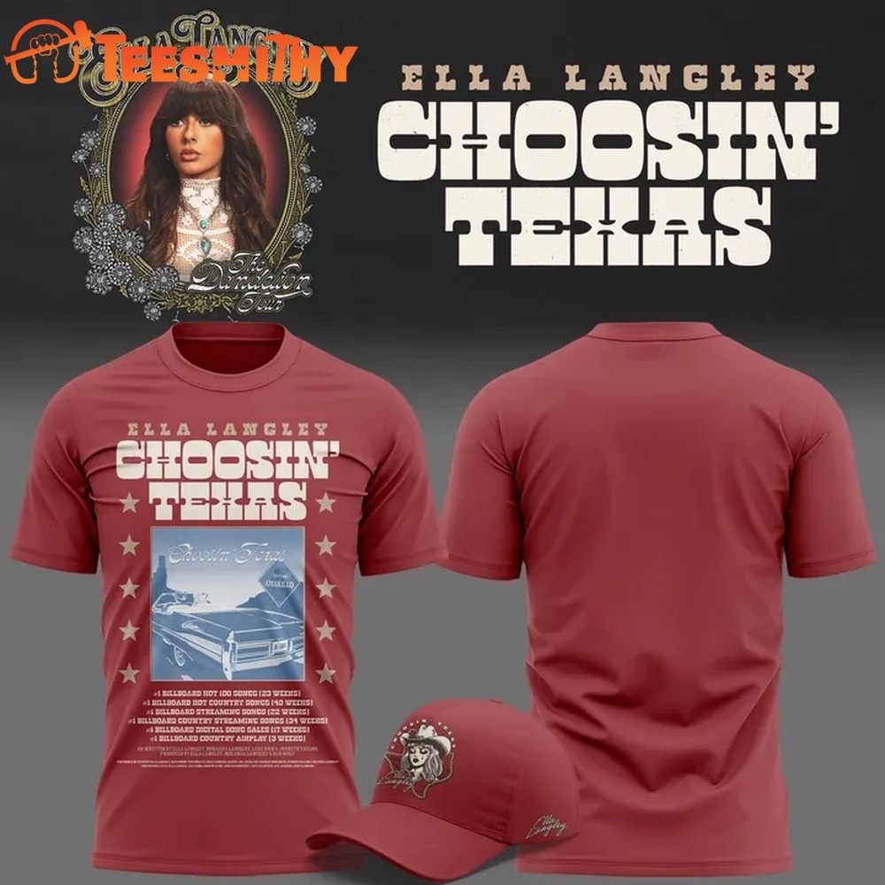 ELLA LANGLEY Choosin’ Texas The Dandelion Tour 2026 New Design T Shirt