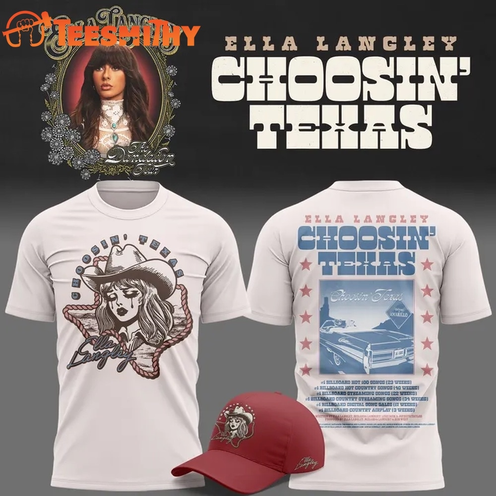 ELLA LANGLEY Choosin’ Texas The Dandelion Tour 2026 T Shirt