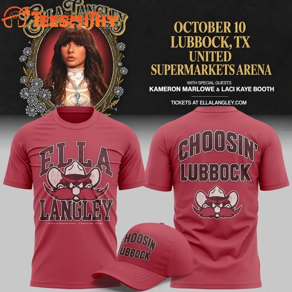 Ella Langley x Texas Tech Red Raiders 2026 3D Shirt