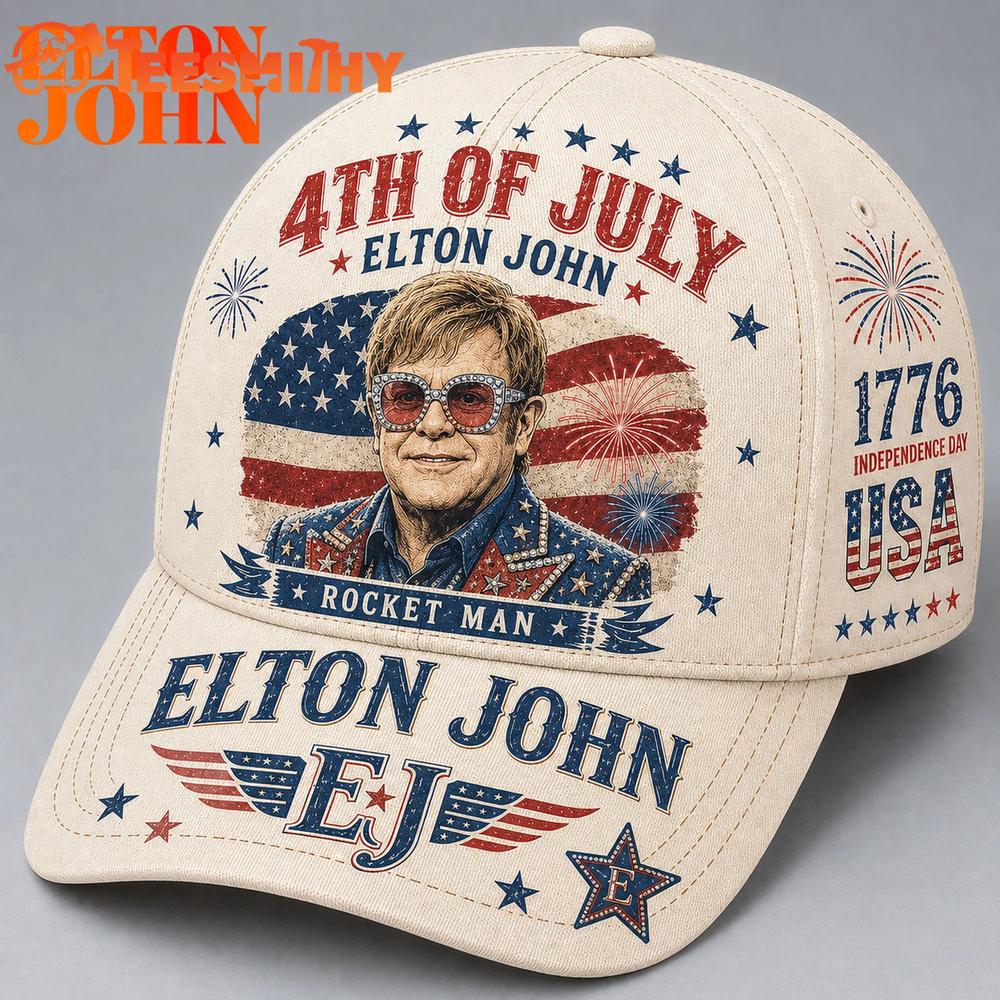 Elton John 4th of July American Legend Baseball Cap