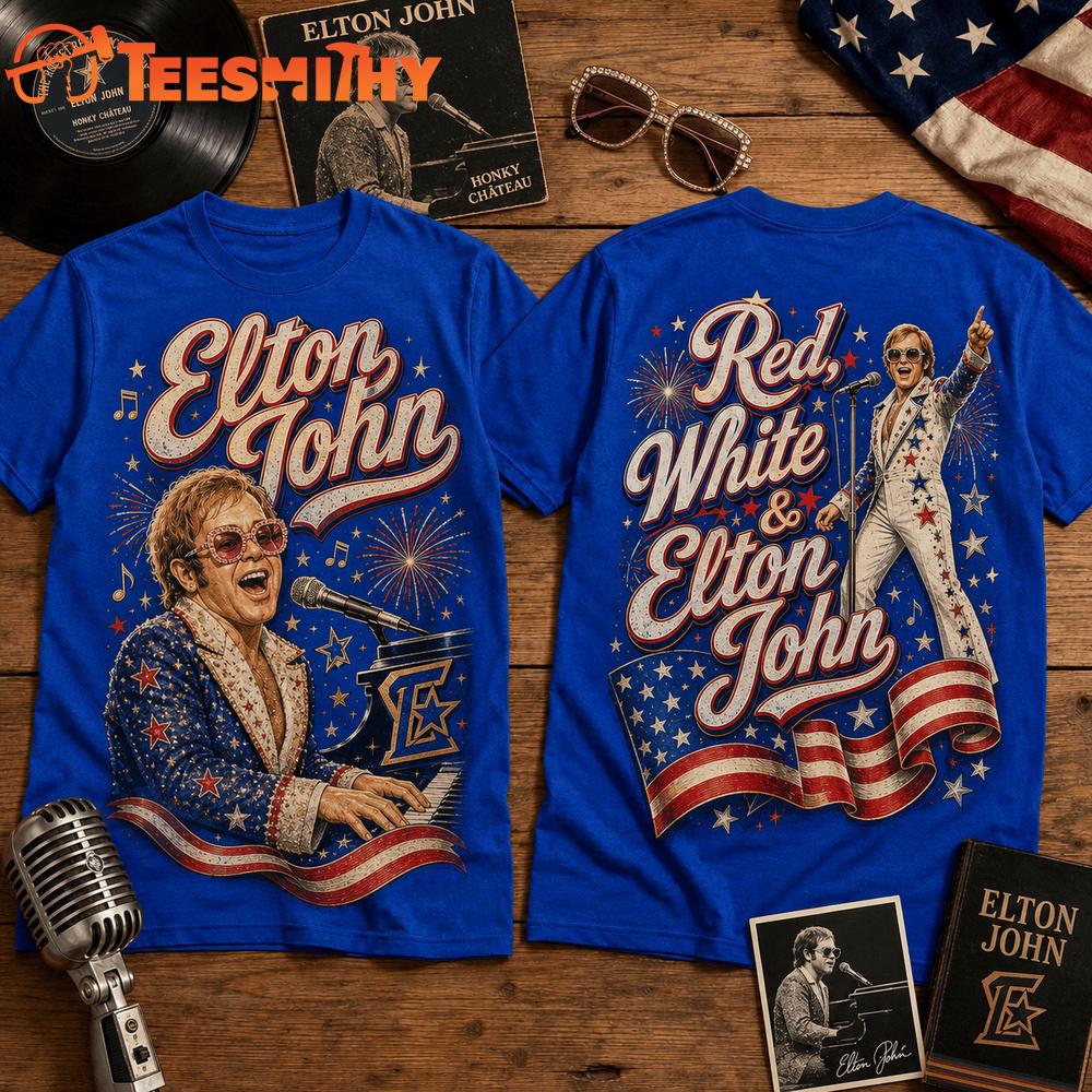 Elton John Vintage Celebration Limited Edition 3D Shirt