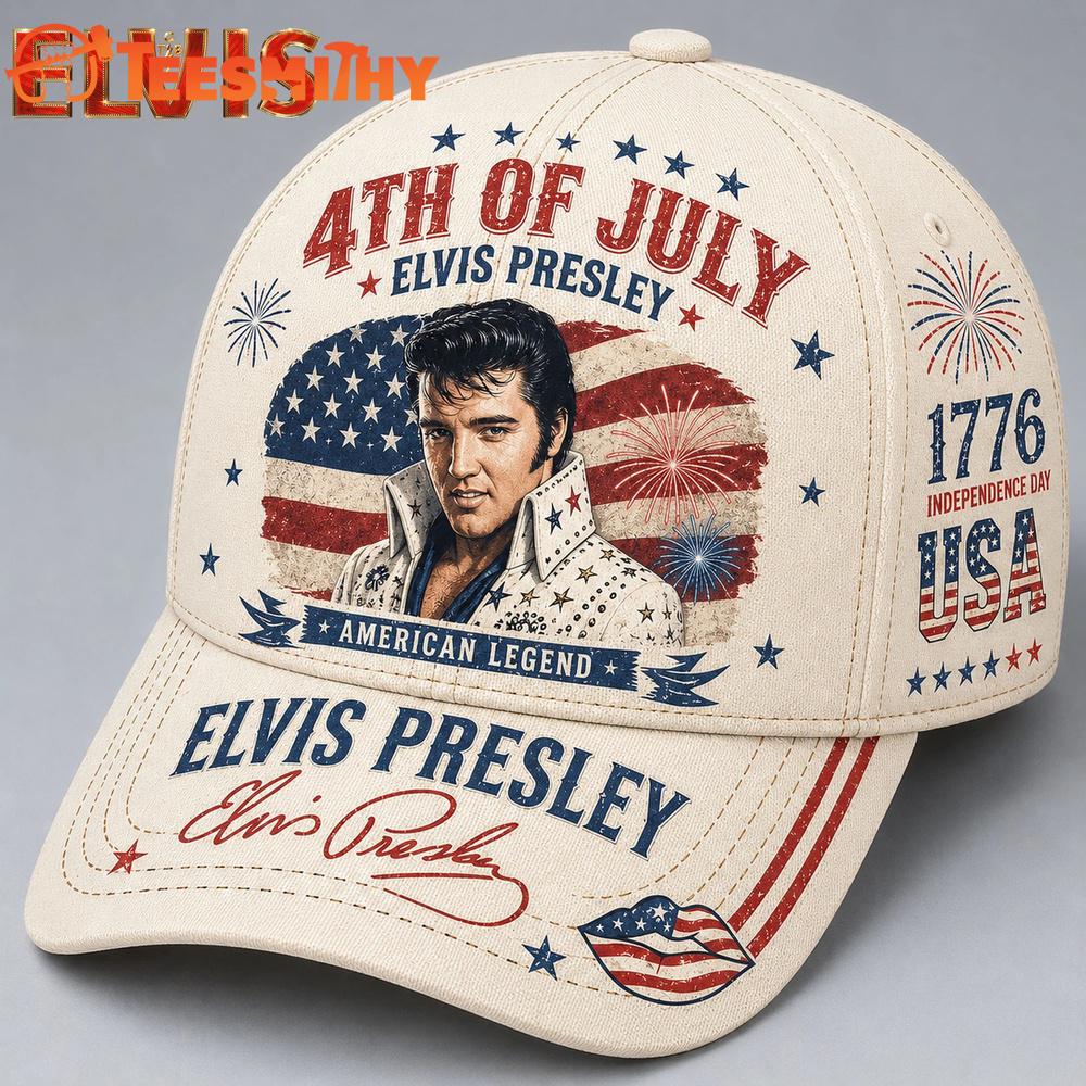 Elvis Presley 4th of July American Legend Baseball Cap