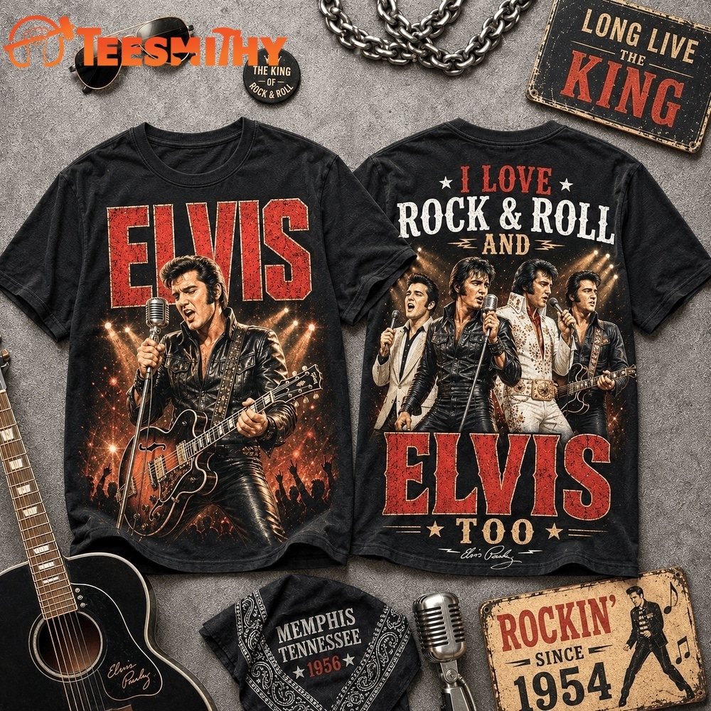 Elvis Presley King of Rock & Roll T Shirt
