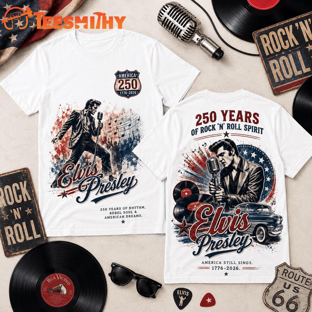Elvis Presley Liberty 250 Years of America 3D Shirt
