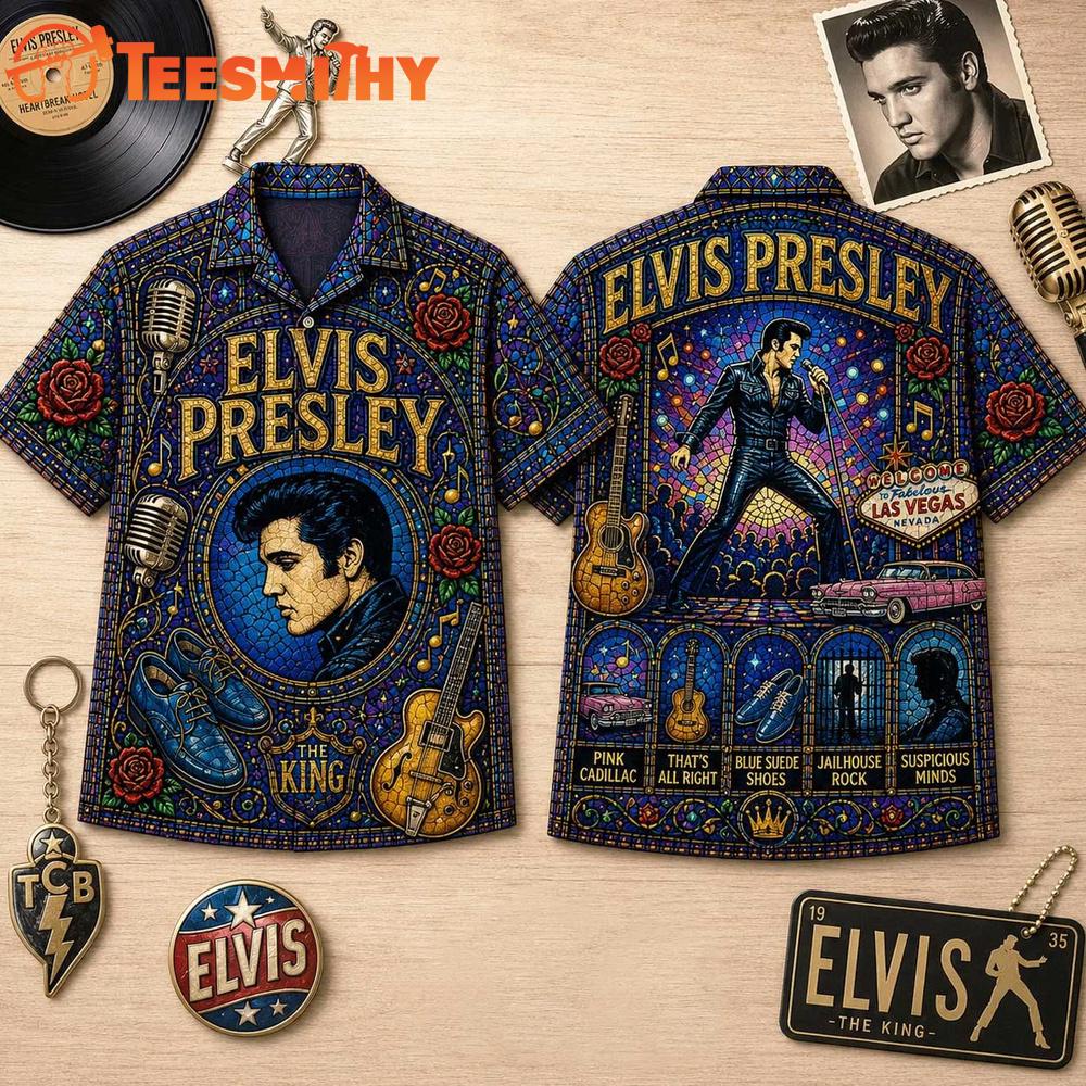 Elvis Presley Vintage Music Summer Hawaiian Shirt