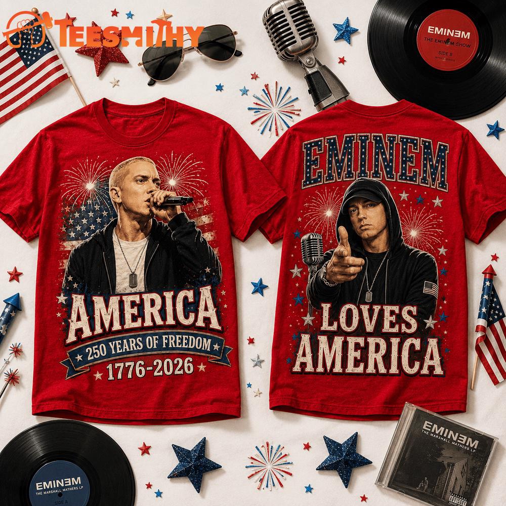 Eminem America 250 Years of Freedom Tribute T Shirt