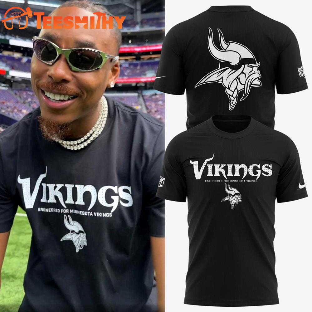 Engineered For Minnesota Vikings 2025 New Design 3D Shirt Engineered For Minnesota Vikings 2025 New Design 3D Shirt