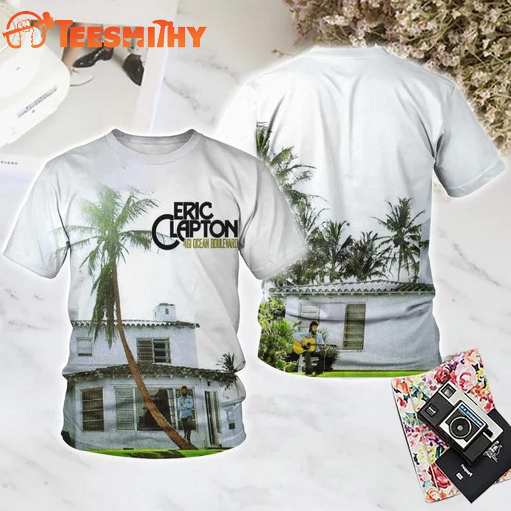 Eric Clapton 461 Ocean Boulevard All Over Printed T Shirt