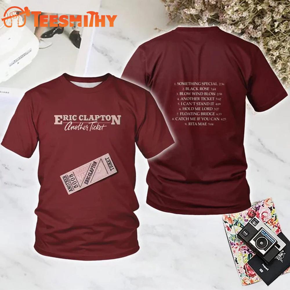 Eric Clapton Another Ticket All Over Printed T Shirt
