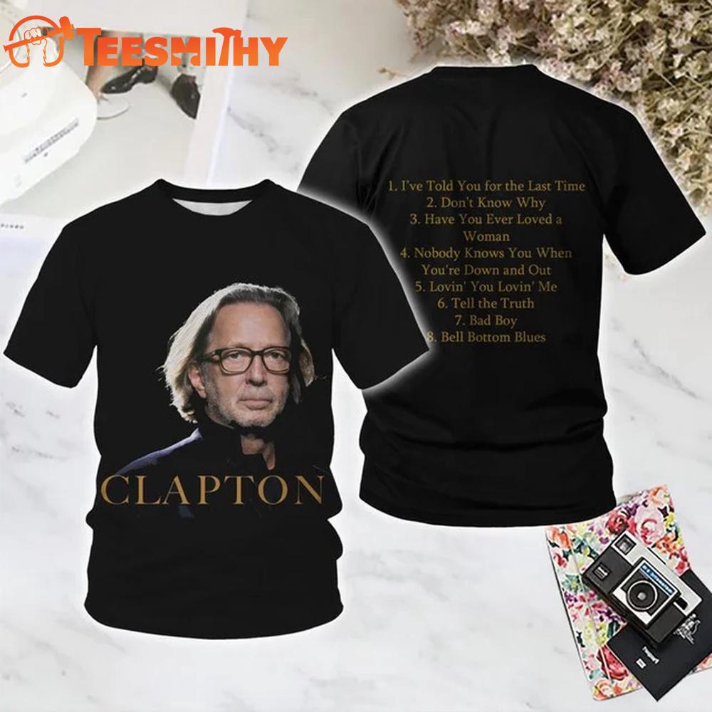 Eric Clapton Clapton All Over Printed T Shirt