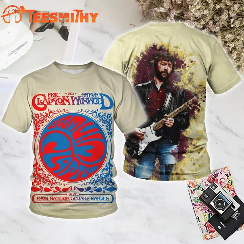 Eric Clapton Live from Madison Square Garden All Over Printed T Shirt