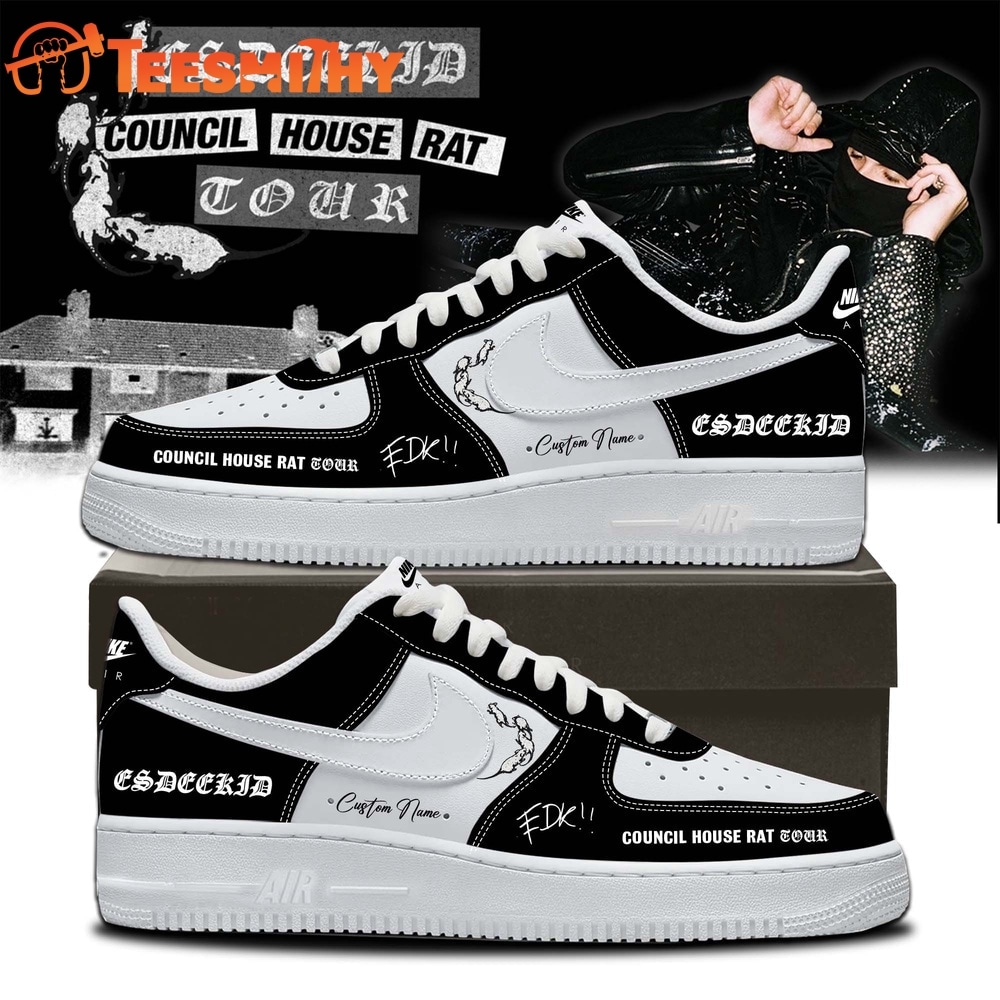 EsDeeKid Council House Rat Tour 2026 Personalized Air Force 1 Shoes Sneaker