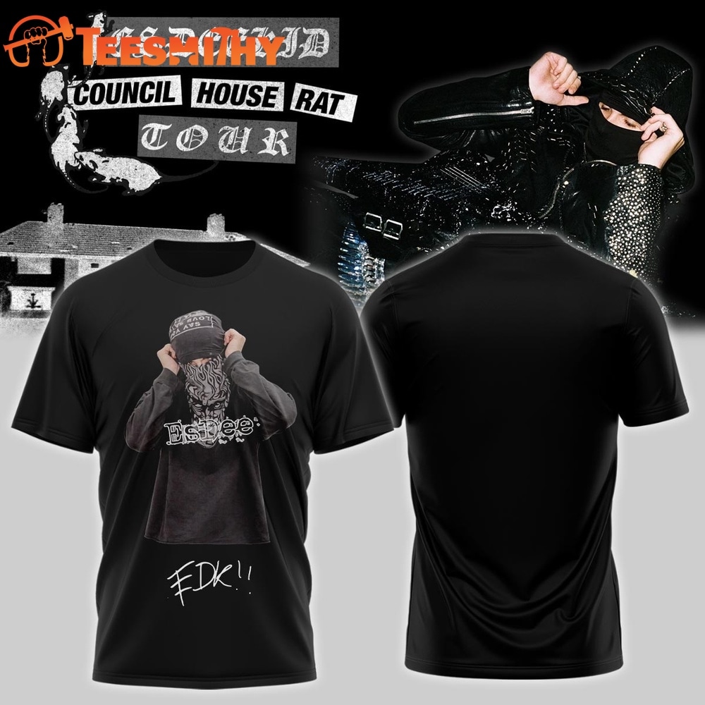 EsDeeKid Council House Rat Tour 2026 Signature Limited T Shirt