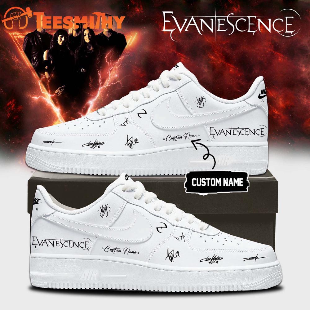 Evanescence World Tour 2026 Limited Edition Signature White Air Force 1 Shoes