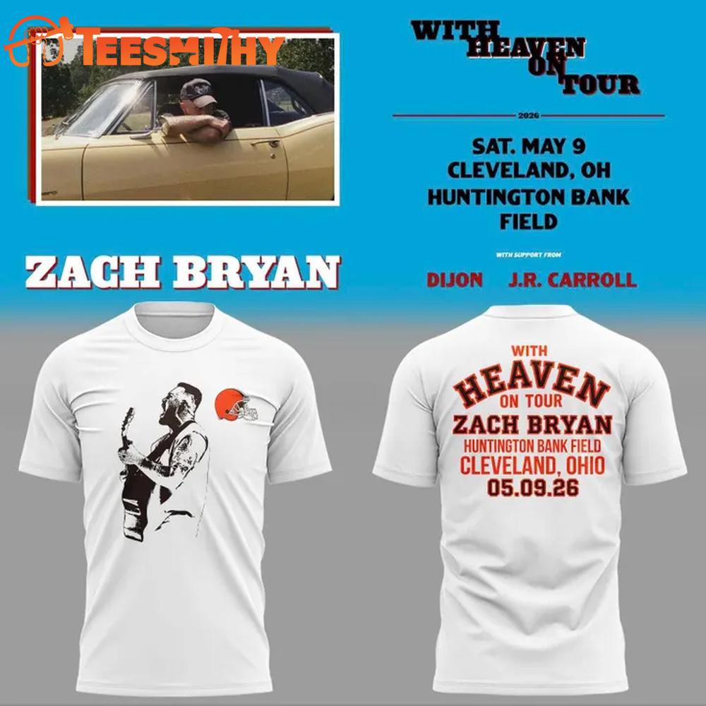 Exclusive 2026 Zach Bryan x Cleveland Browns T-Shirt