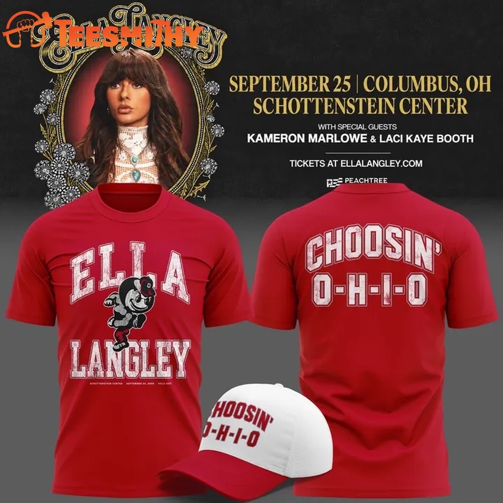 Exclusive Edition Ella Langley x Ohio State Buckeyes 2026 Red 3D Shirt