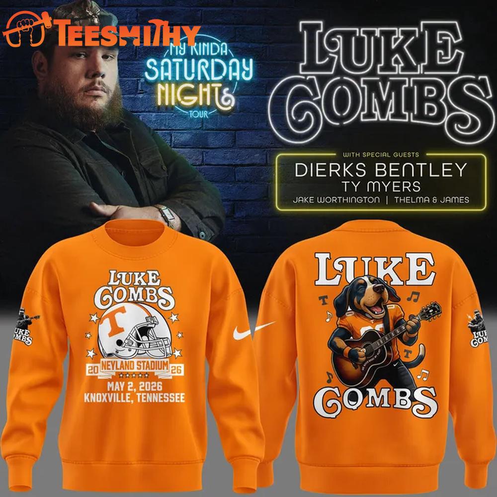 Exclusive Edition Luke Combs x Tennessee Volunteers Football Tour Country Music 2026 Sweatshirt
