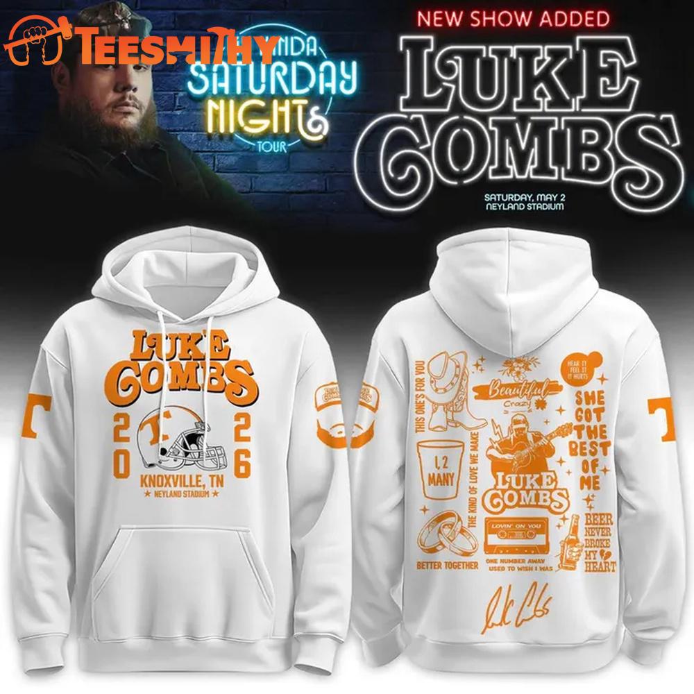 Exclusive Edition Luke Combs x Tennessee Volunteers Tour 2026 Neyland Stadium Hoodie
