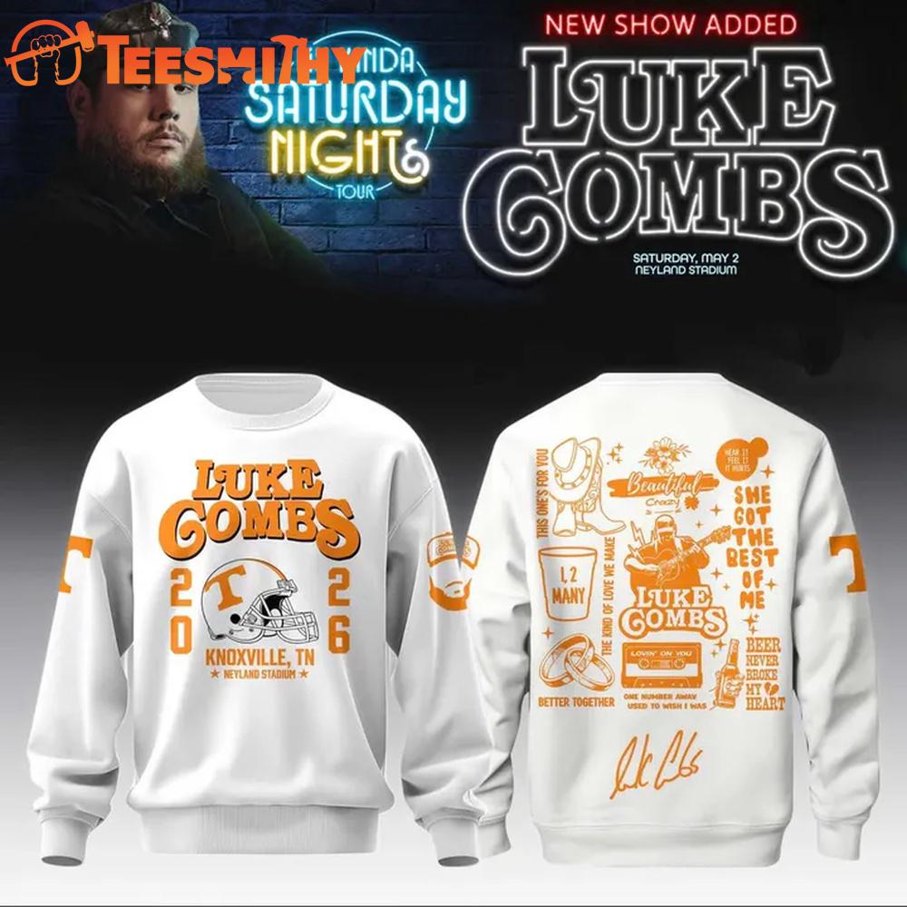 Exclusive Edition Luke Combs x Tennessee Volunteers Tour 2026 Neyland Stadium Sweatshirt