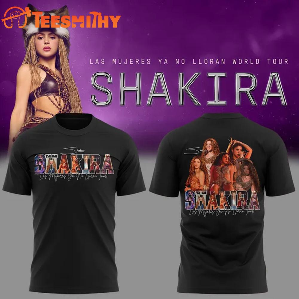 Exclusive Las Mujeres Ya No Lloran World Tour SHAKIRA 2026 T Shirt