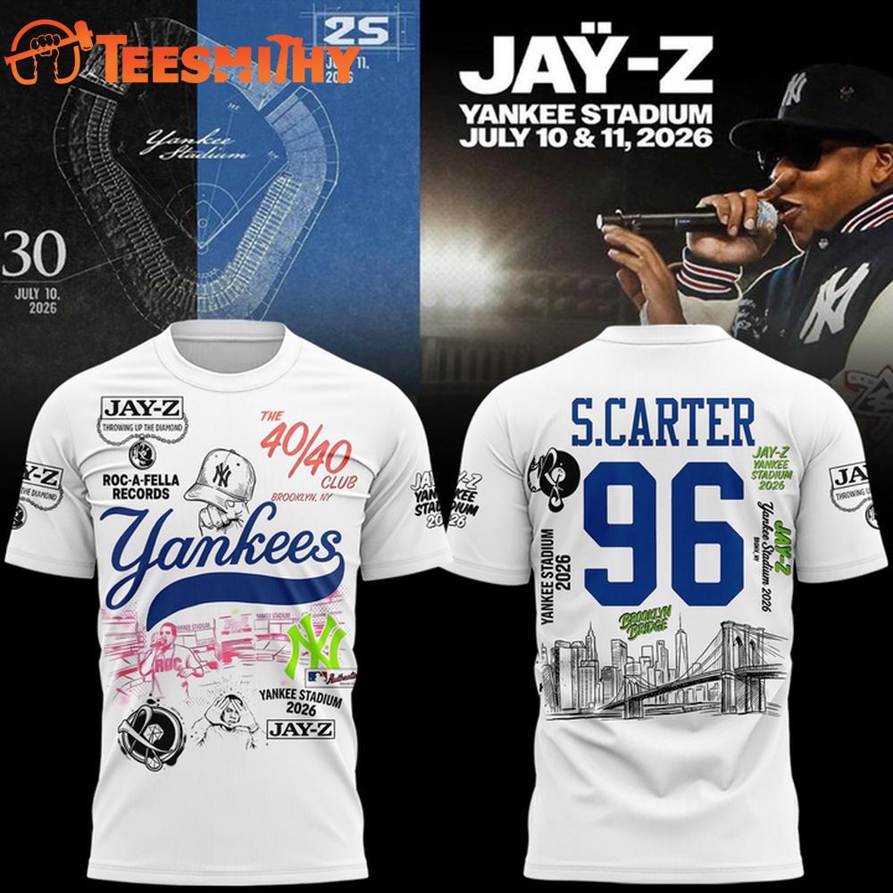Exclusive Version JAY-Z x New York Yankees 2026 T Shirt