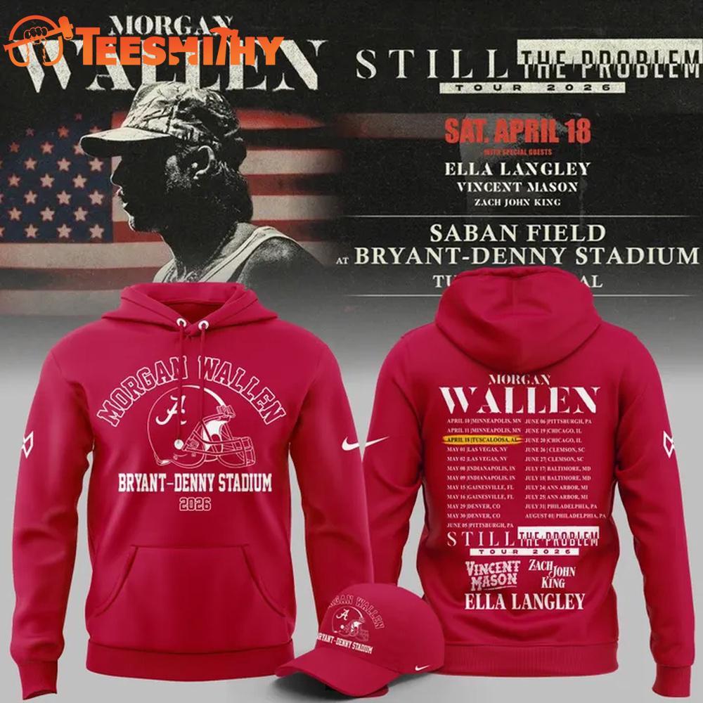 Exclusive Version Morgan Wallen x Alabama Crimson Tide 2026 Hoodie