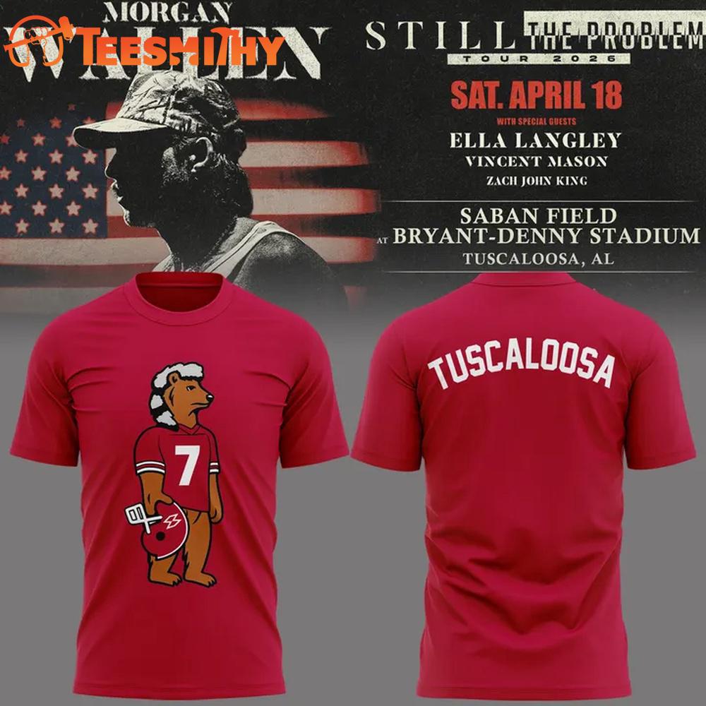 Exclusive Version Morgan Wallen x Alabama Crimson Tide 2026 T Shirt