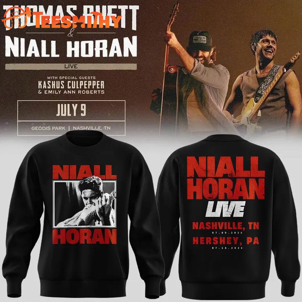 Exclusive Version Niall Horan Nashville TN 2026 Black Sweatshirt