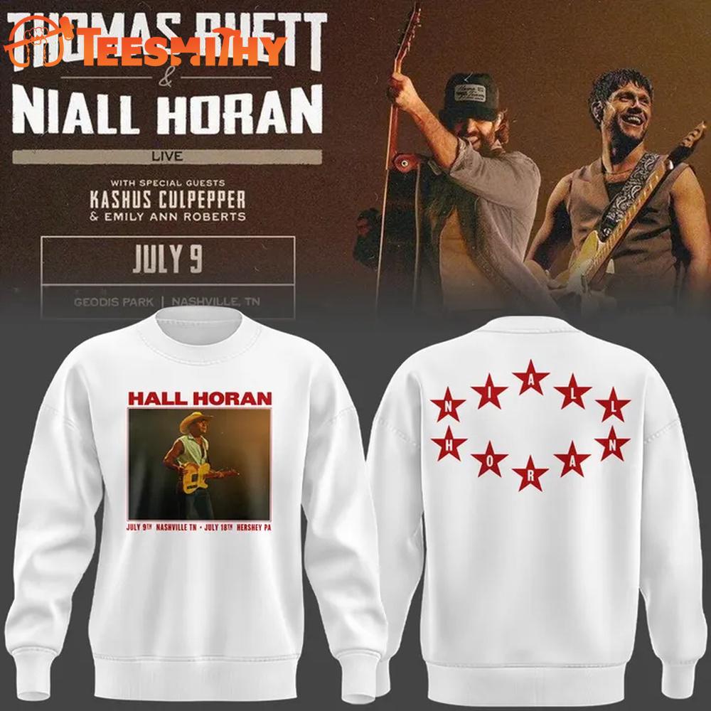 Exclusive Version Niall Horan Nashville TN 2026 White Sweatshirt
