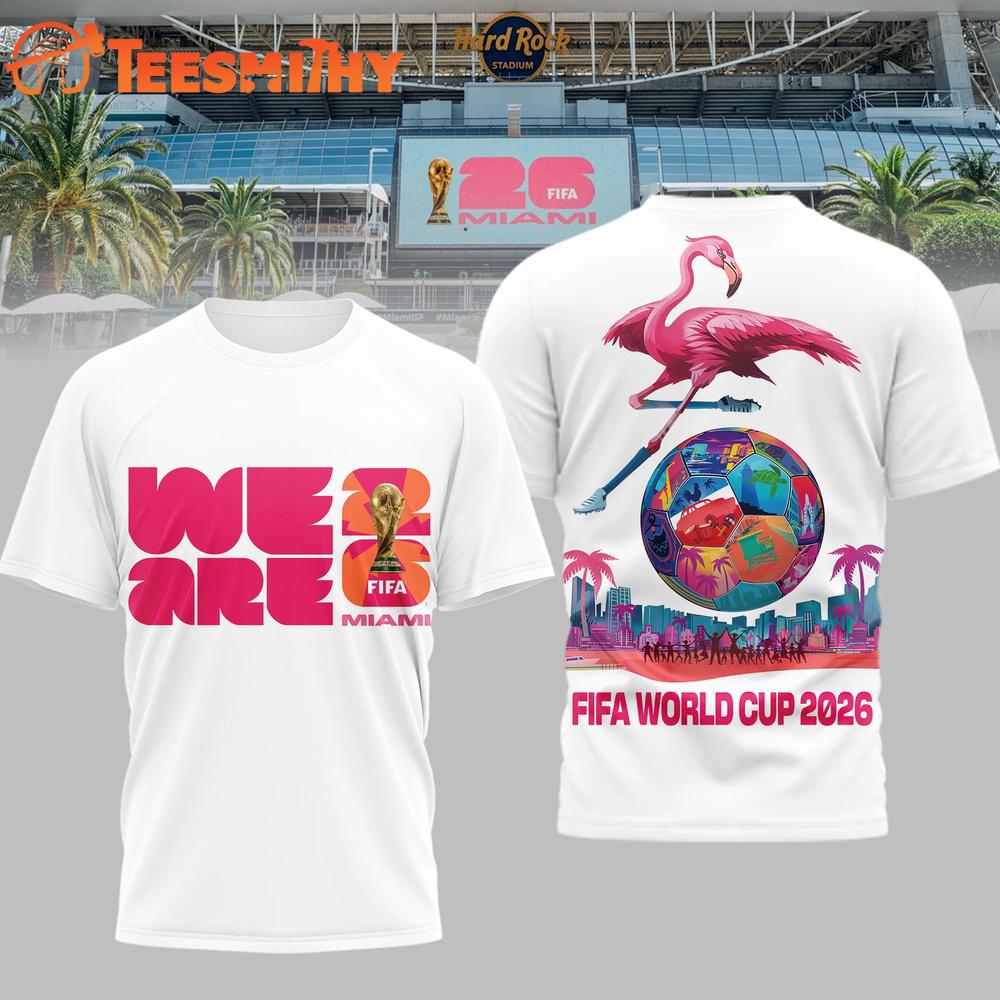 Fifa World Cup 2026 Miami Flamingo Special New 3D Shirt