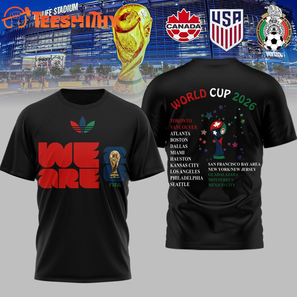FIFA World Cup Kansas City 2026 Black 3D Shirt