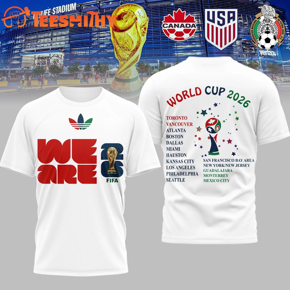FIFA World Cup Kansas City 2026 White 3D Shirt