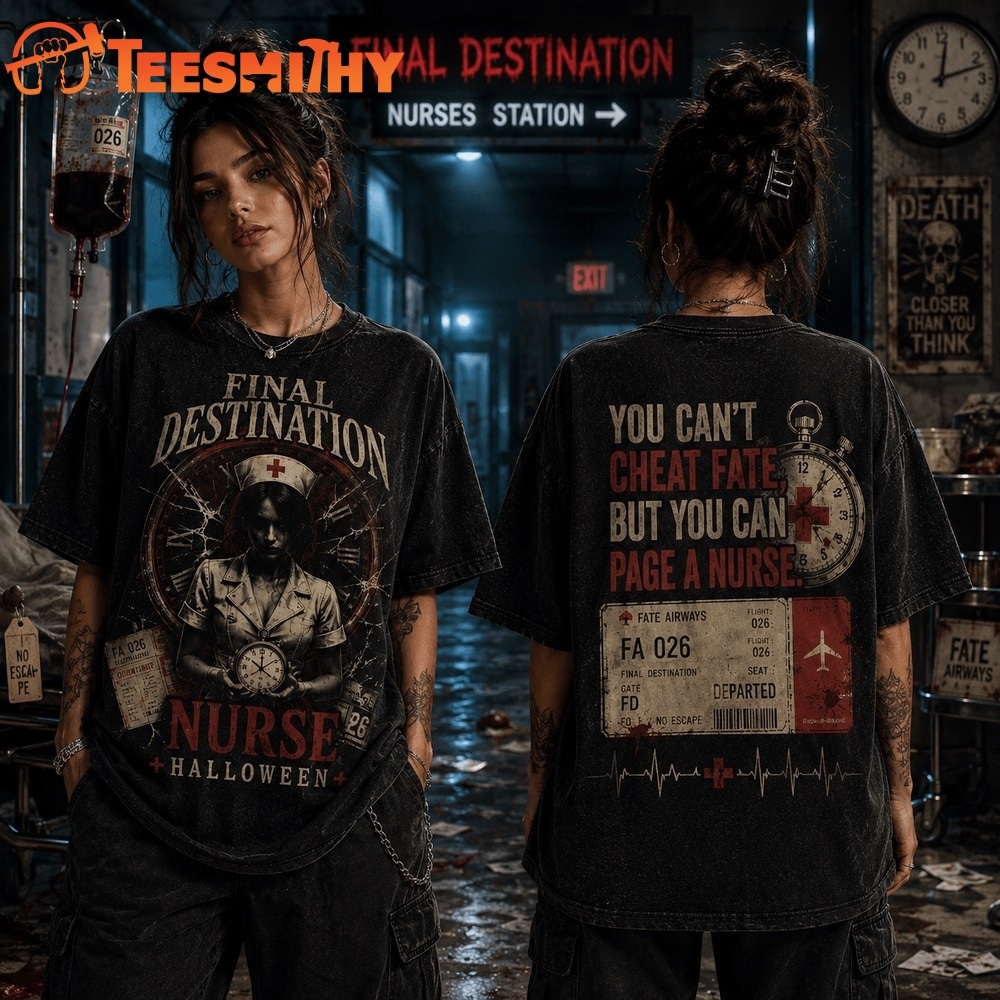 Final Destination Nurse Fate Call Halloween 3D Shirt