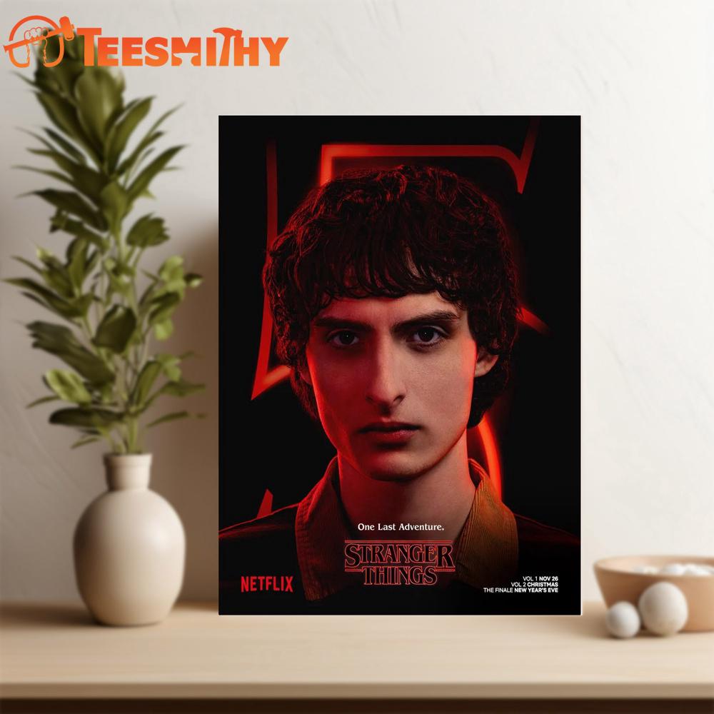 Finn Wolfhard One Last Adventure Stranger Things 5 Vol 1 Nov 26 Vol 2 Christmas The Finale New Years Eve Art Poster Canvas