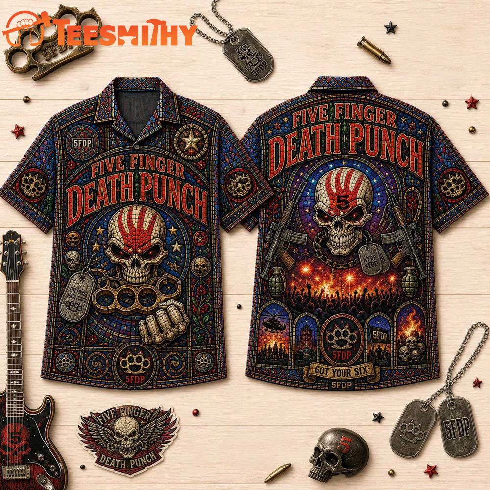 Five Finger Death Punch Vintage Music Summer Hawaiian Shirt