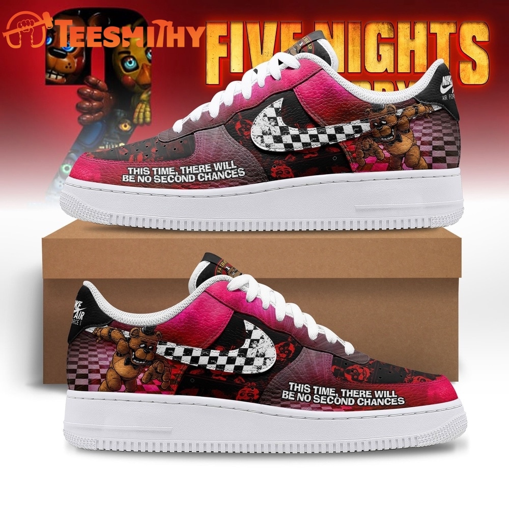 Five Nights at Freddy's FNAF Freddy Fazbear Horror Game Graphic Air Force 1 Shoes Sneakers