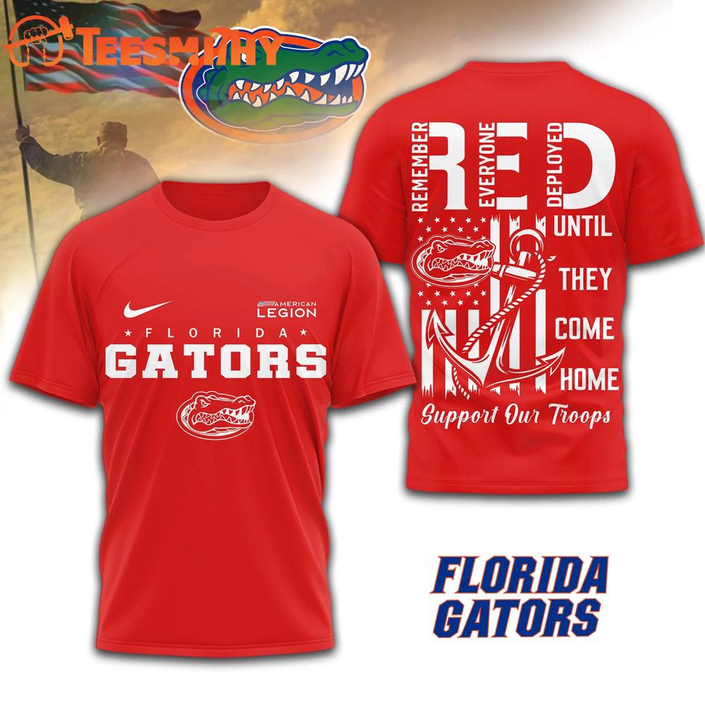 Florida Gators 2026 NCAA Red Friday 3D T Shirt