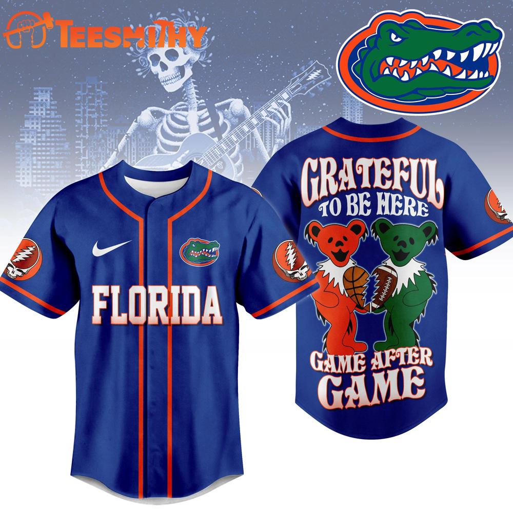 Florida Gators NCAA College Grateful Dead Sports Baseball Jersey