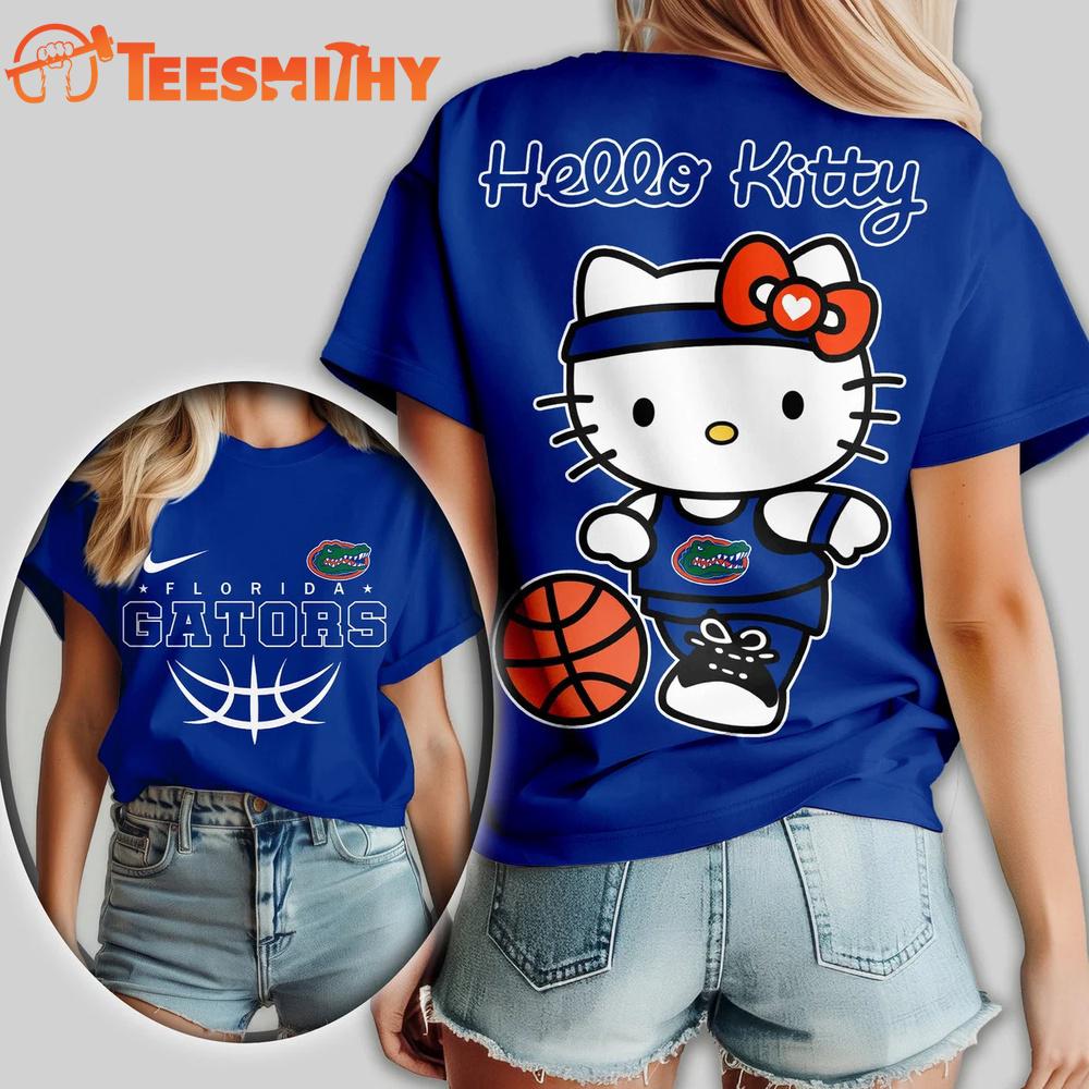 Florida Gators NCAA Hello Kitty Basketball Unisex 3D T Shirt
